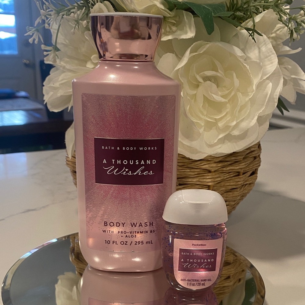 Bath & Body Works A Thousand Wishes Body Wash and Hand Sanitizer